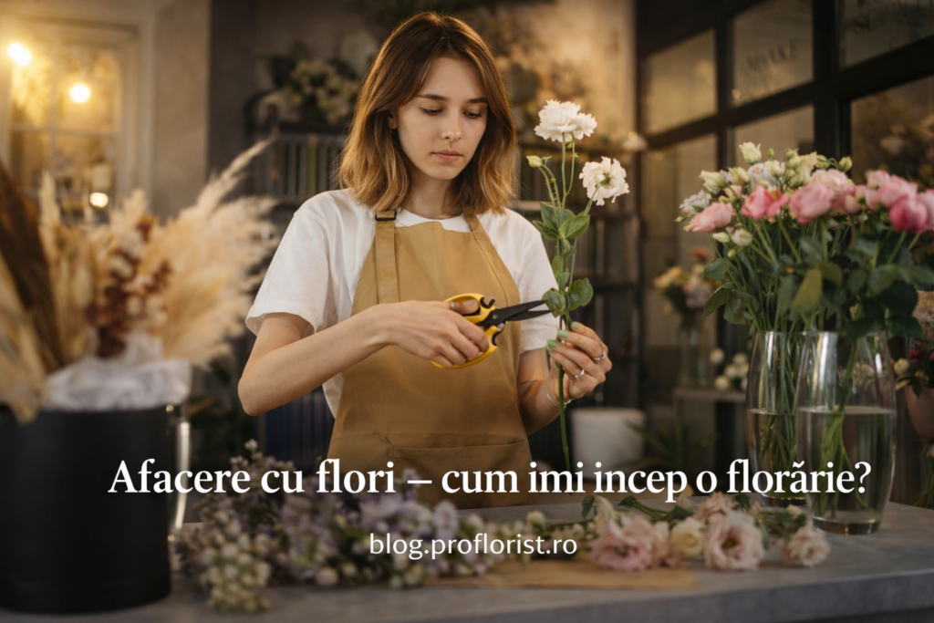 afacere cu flori, cum imi incep o florarie