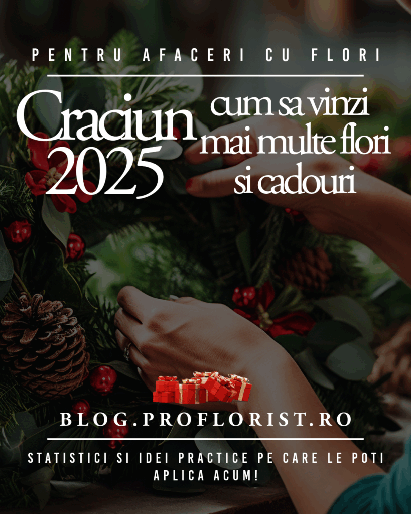 CRACIUN 2025 VANZARI FLORI FLORARIE AFACERI CU FLORI