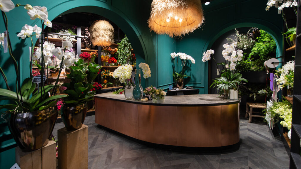 iluminat corect in florarie, magazin florarie cum luminezi corect