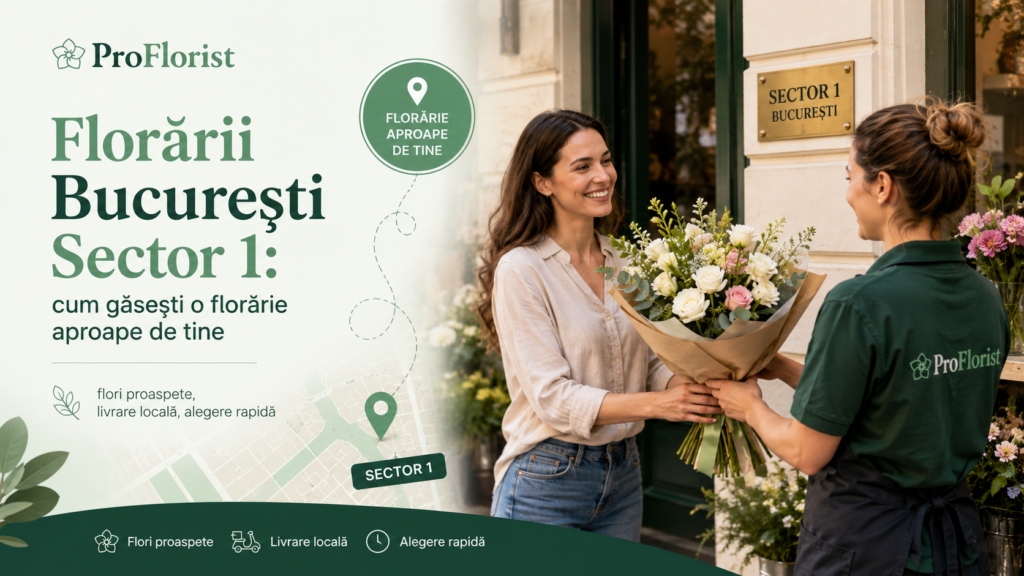 Florării București Sector 1: cum găsești o florărie aproape de tine