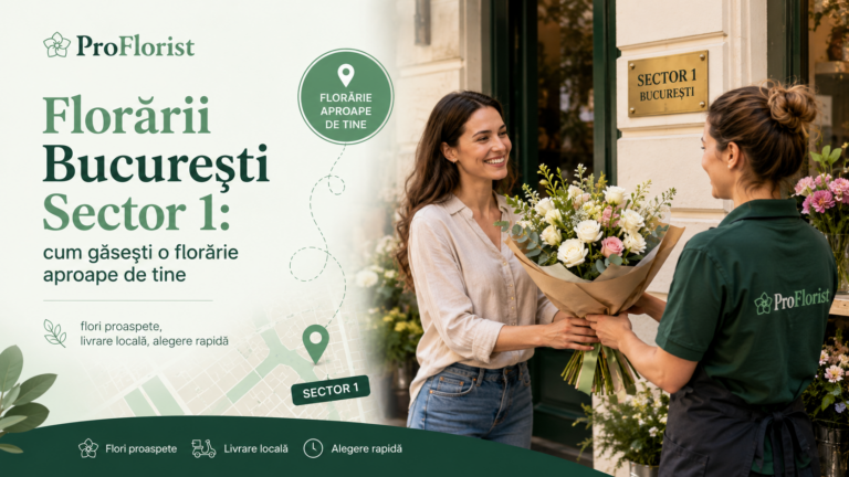 Florării București Sector 1 cum găsești o florărie aproape de tine