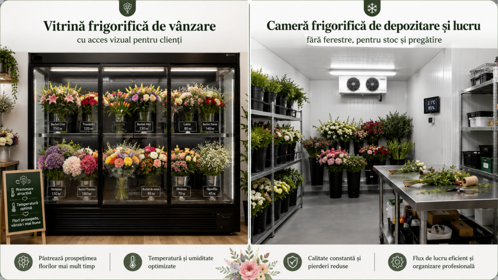 vitrina frigorifica florarie