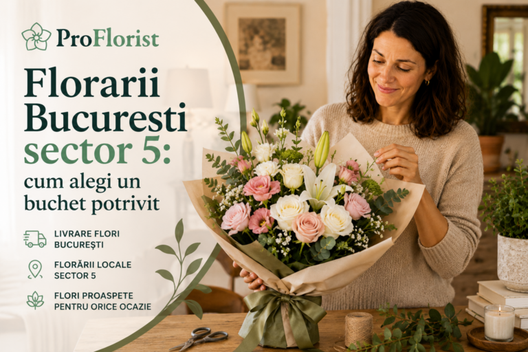 Florarii Bucuresti sector 5 cum alegi un buchet potrivit