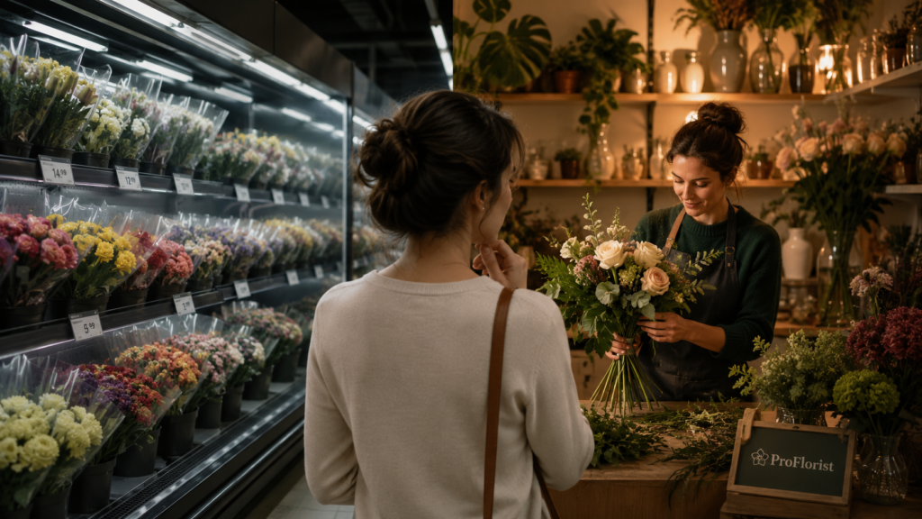 Supermarketurile distorsionează percepția clientului asupra florilor